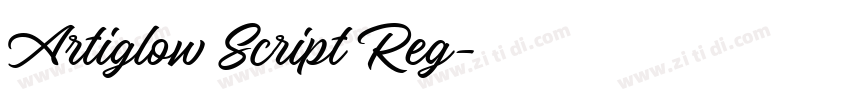 Artiglow Script Reg字体转换 Artiglow Script Reg字体转换